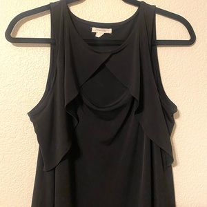 Maurices Black Cut Out Tank Top